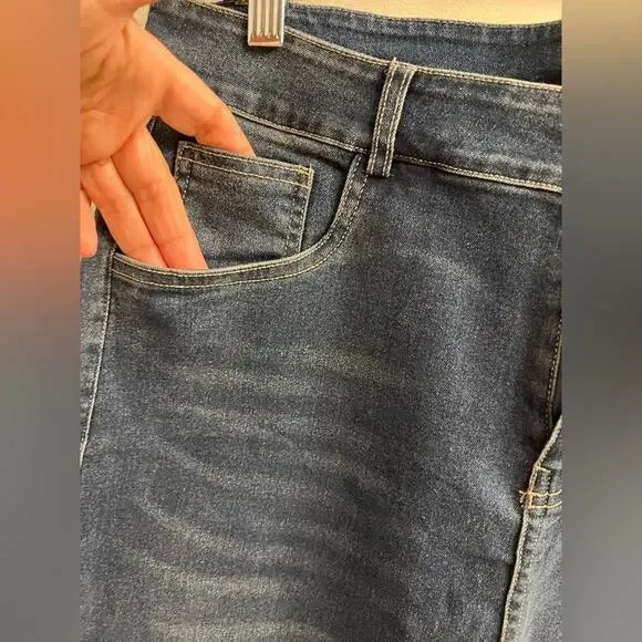 Last One! NWT High Waisted Skinny Blue Jeans Sz L - Picture 4 of 8